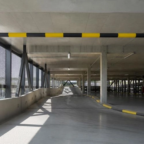 covered parking garage ramp for mobile auto glass service access in charlotte Covered parking garage ramp used for mobile auto glass service access in Charlotte